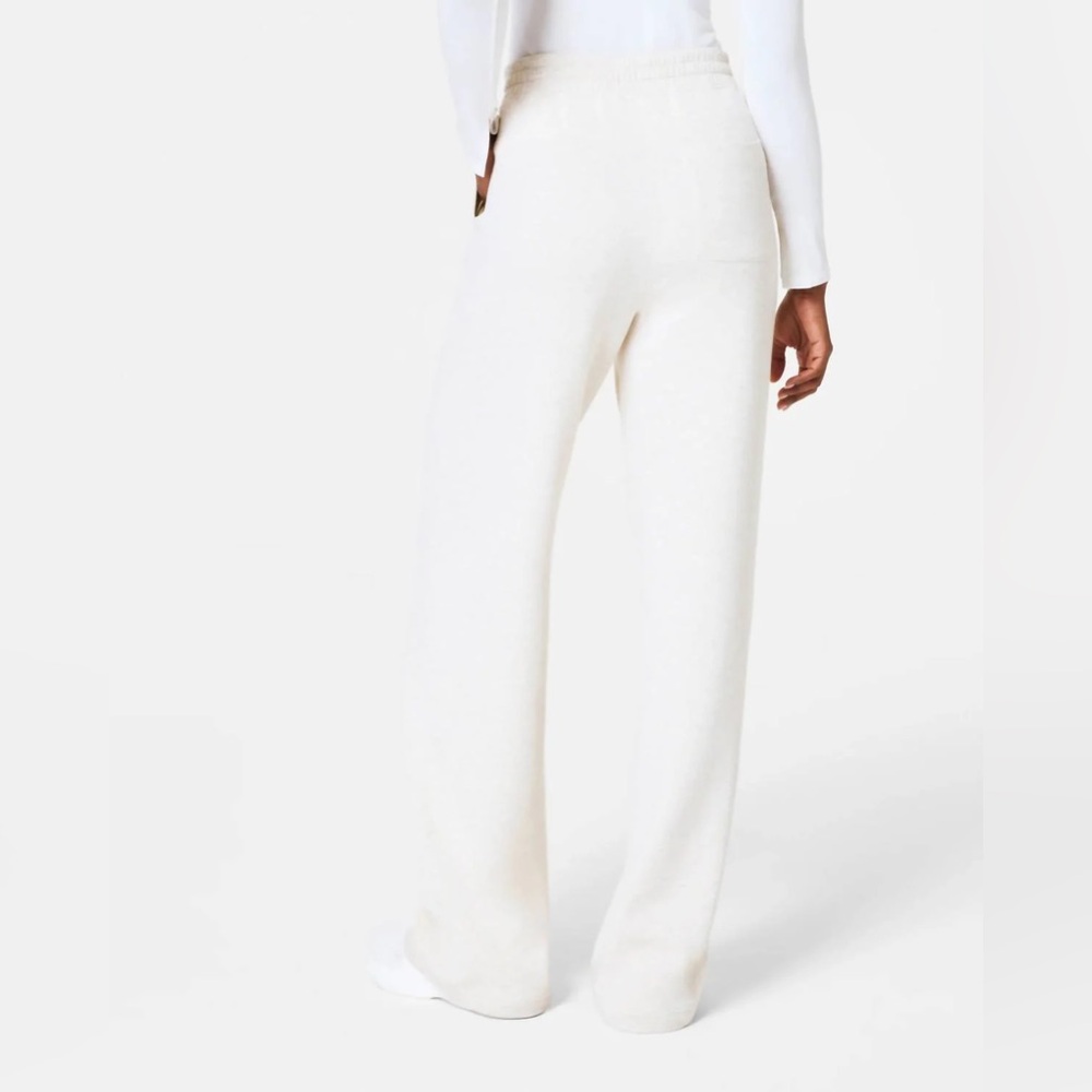 SPANX AIR ESSENTIALS BRUSHED STRAIGHT LEG TRACK PANTS SPRING ATHLEISURE M - Picture 2 of 8
